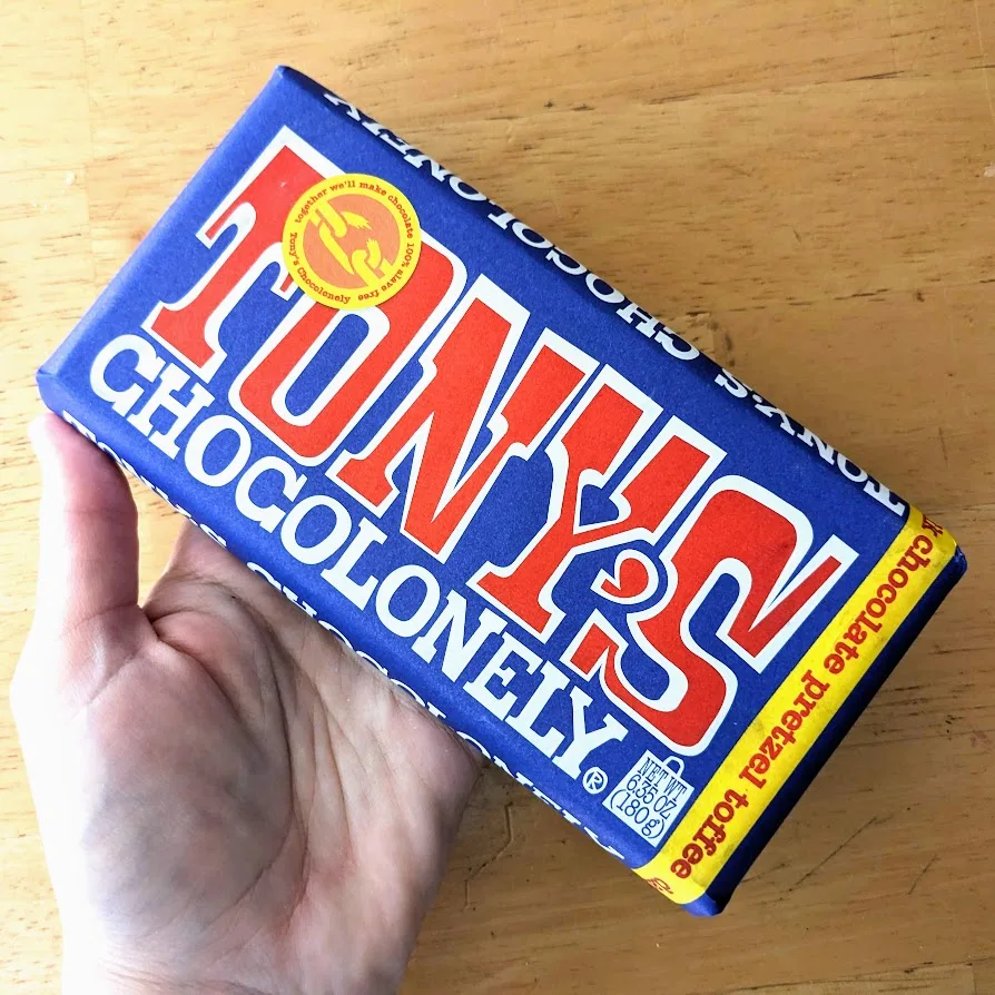 Tony’s Chocolonely Pretzel Chocolate Bar • Snarkle-Sauce on Wry