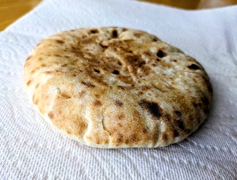A loaf of Costco Bakery pita bread.